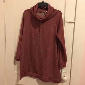 Maroon Cowl Neck Sweater/Sweatshirt